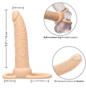 Calexotics Performance Maxx Rechargeable Double Penis Ring, Light Skin Tone – image 13