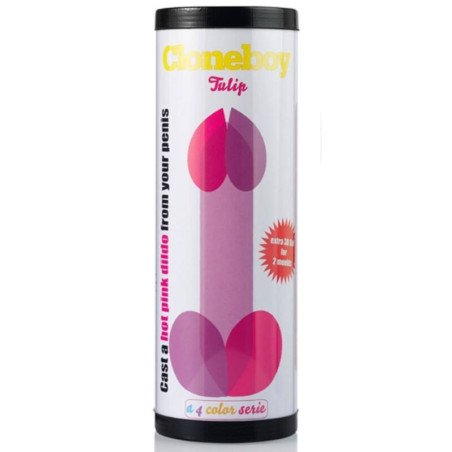 CLONEBOY bright pink tulip-shaped dildo – image 1