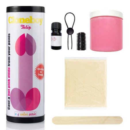 CLONEBOY bright pink tulip-shaped dildo – image 2