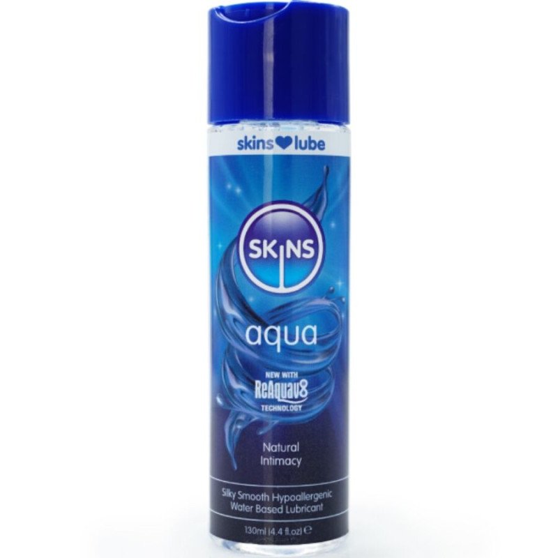 Skins Aqua lubrifiant à base d’eau 130 ml pour un confort fluide – photo 1