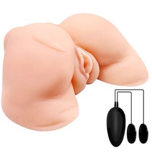 CRAZY BULL realistic masturbator with vibration for vaginal and anal use – image 2