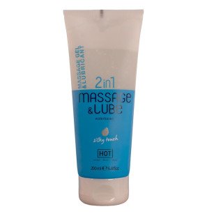 HOT Silky Touch 2-in-1 Massage- und Gleitgel auf Wasserbasis 200 ml – Bild 1