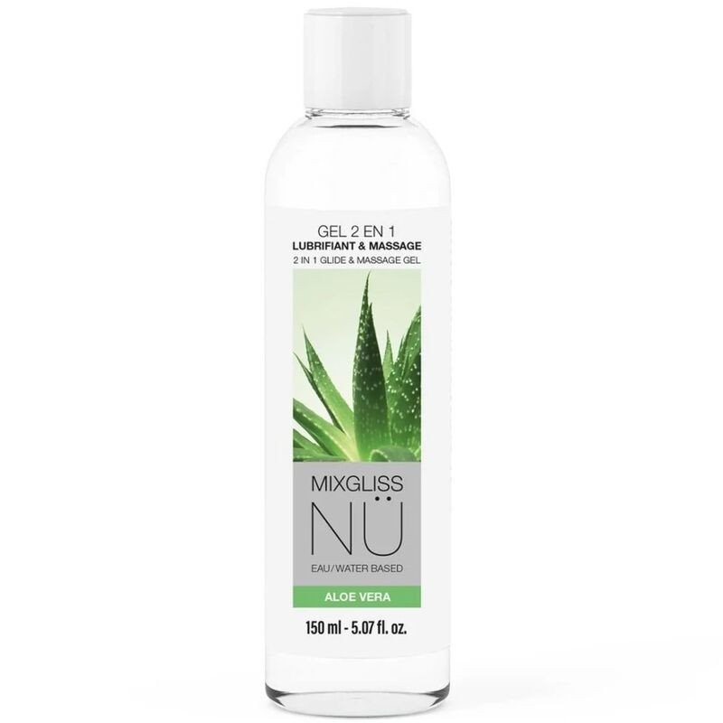Mixgliss NÜ Aloe Vera Water-Based Lubricant and Massage Gel 150 ml – image 1