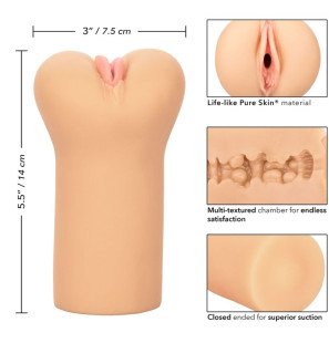 Calexotics Boundless vulva masturbator in a light shade, 7,5 cm – image 5
