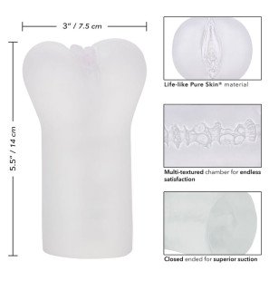 CALEXOTICS Transparent Vulva Masturbator 7,5 cm – image 5