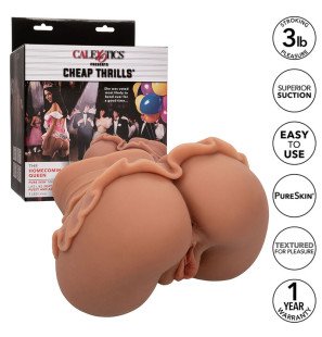 CALEXOTICS Double Realistic Masturbator in Caramel – image 2