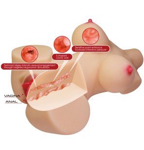 CRAZY BULL Emma Realistic Female Torso with Vaginal and Anal Openings, 4,8 kg – image 7