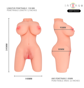 Podwójny masturbator do pochwy i odbytu Jesse Torso – zdjęcie 6