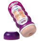 Vaginal masturbator with suction cup and internal textures – image 2