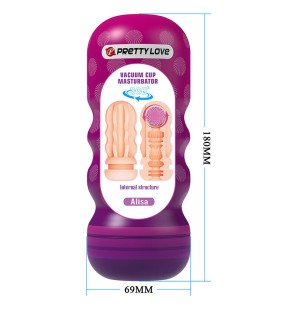 Vaginal masturbator with suction cup and internal textures – image 6