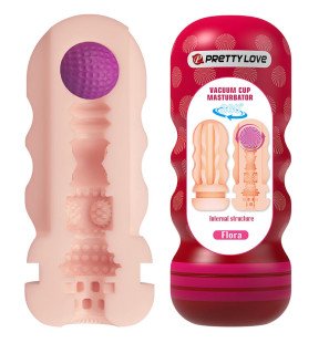 Pretty Love Flora Vaginal Masturbator with Suction Cup and Internal Textures – image 1