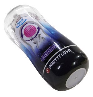 Pretty Love transparante masturbatiecup met 360 graden structuur – foto 3