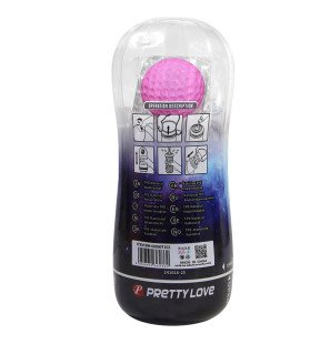 Pretty Love transparante masturbatiecup met 360 graden structuur – foto 4