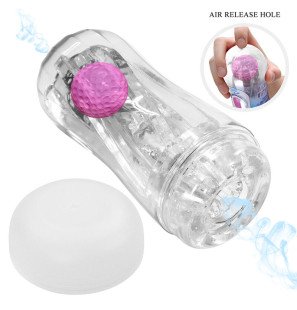 Pretty Love transparante masturbatiecup met 360 graden structuur – foto 6