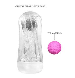 Pretty Love transparante masturbatiecup met 360 graden structuur – foto 7