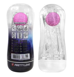Pretty Love transparante masturbatiecup met 360 graden structuur – foto 9
