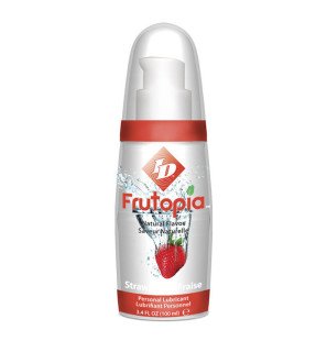 Erdbeer-Gleitmittel auf Wasserbasis ID Frutopia 100 ml – Bild 1