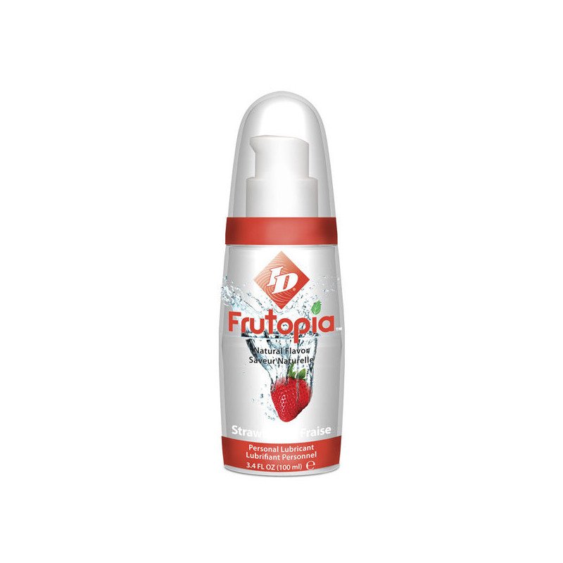 Erdbeer-Gleitmittel auf Wasserbasis ID Frutopia 100 ml – Bild 1