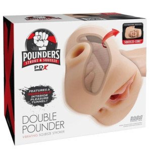 PDX PLUS Vibrating Masturbator Squeeze Stroker Light 20,5 cm – image 4