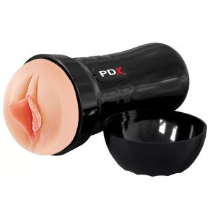 PDX EXTREME realistischer selbstschmierender Masturbator mit weichen Lippen 16,5 cm – Bild 3