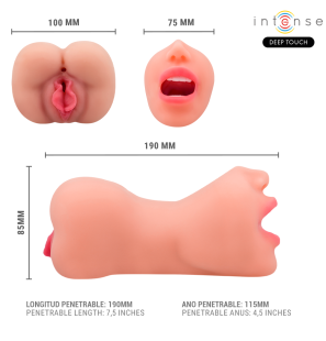 Dual Mouth and Vaginal Masturbator Intense Deep Touch Riley – image 5