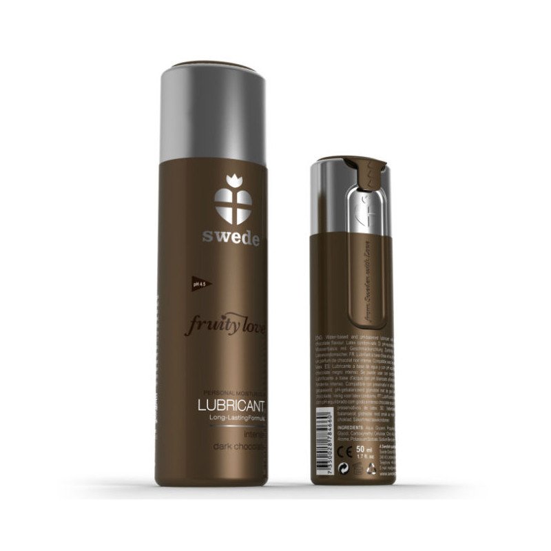 FruityLove Water-Based Lubricant with Dark Chocolate Flavour 100 ml – image 1