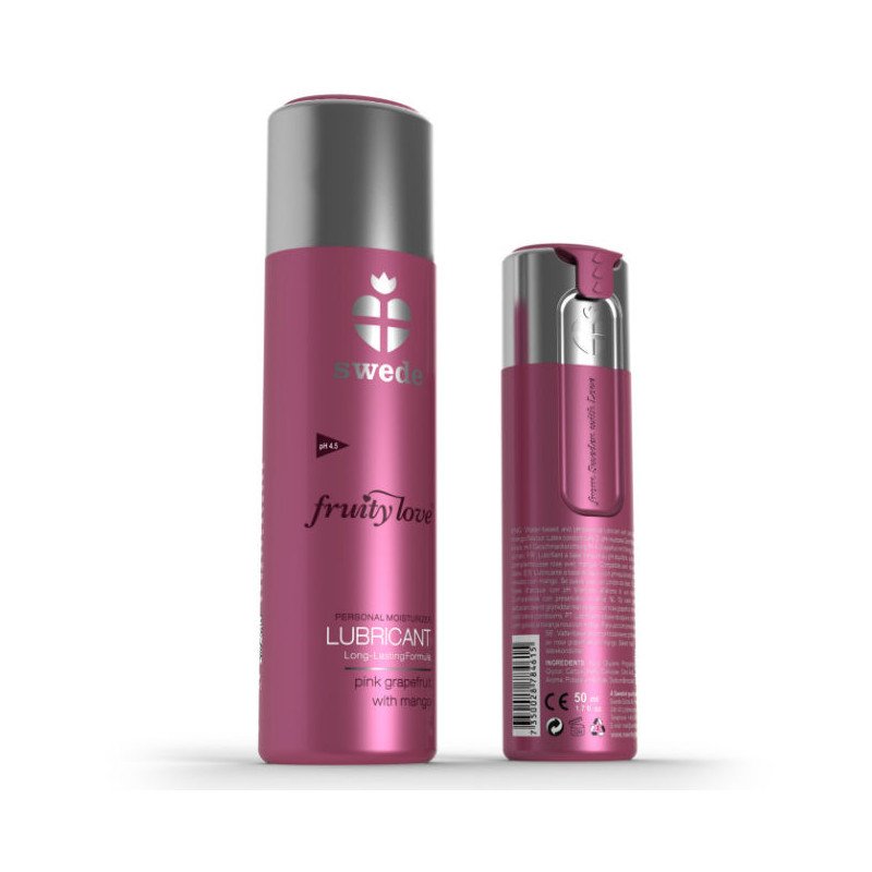 SWEDE FruityLove glijmiddel met roze grapefruit en mango 50 ml – foto 1