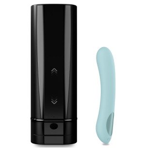 Turkusowy zestaw dla par KIIROO Onyx+ i Pearl 2+ dla dorosłych – zdjęcie 1