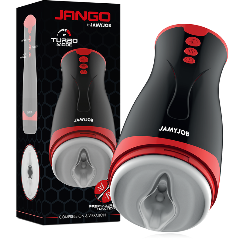 JAMYJOB JANGO compression and vibration masturbator for targeted stimulation – image 1