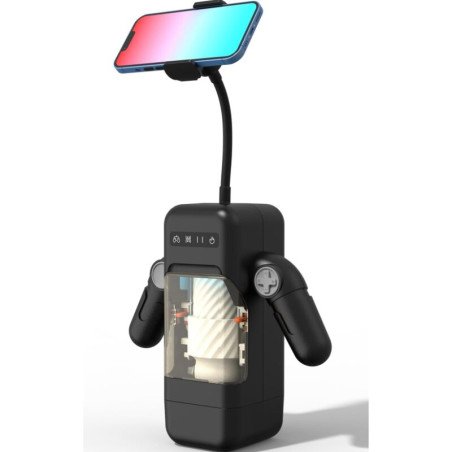Masturbator met vibratie en warmtefunctie en telefoonhouder GAME CUP