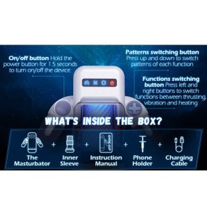 Masturbator with Vibration, Heat Function and Phone Holder – GAME CUP – image 10