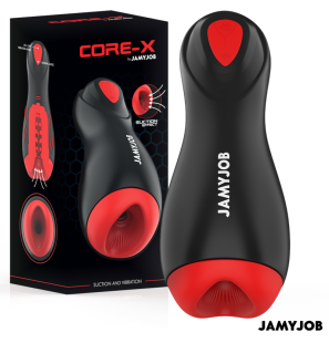 JAMYJOB - CORE-X AUTOMATISCHE MASTURBATOR 5 ZUIG- EN VIBRATIESTANDEN
