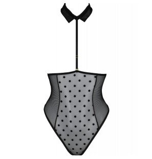 Passion Trisha Black Open Bodysuit for Women – image 3
