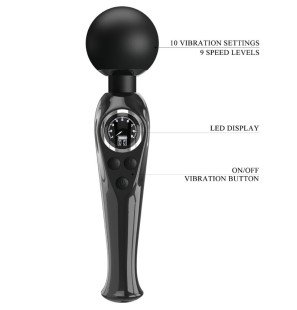 Pretty Love Skyler zwarte wandvibrator voor intieme wellness – foto 7