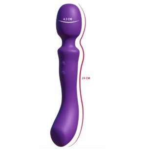 SHE.E.O dubbelzijdige vibrerende massagestok paars – foto 4