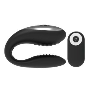 BRILLY GLAM couples’ vibrator with remote control, black – image 2