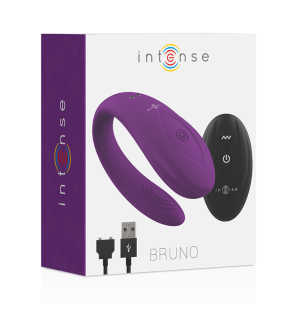 Intense Bruno Partner Double Pleasure wibrator dla par 62 mm, liliowy – zdjęcie 5