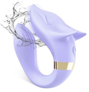 Vibromasseur pour couples avec télécommande, violet, 35 mm – photo 2