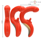 Intense Paulina U-Shaped Vibrator and Stimulator, Red – image 3
