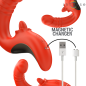 Intense Paulina U-Shaped Vibrator and Stimulator, Red – image 7