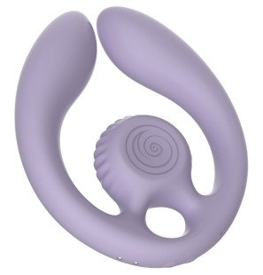 Liliowy wibrator dla par z pilotem Gizi Duo marki Snail Vibe – zdjęcie 1