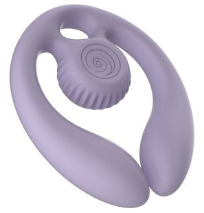 Liliowy wibrator dla par z pilotem Gizi Duo marki Snail Vibe – zdjęcie 2