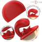 U-shaped vibrator and stimulator with 10 vibrations, red – image 2