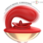 U-shaped vibrator and stimulator with 10 vibrations, red – image 4