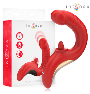 Paulina U-Shaped Vibrator and Stimulator, Red – image 1