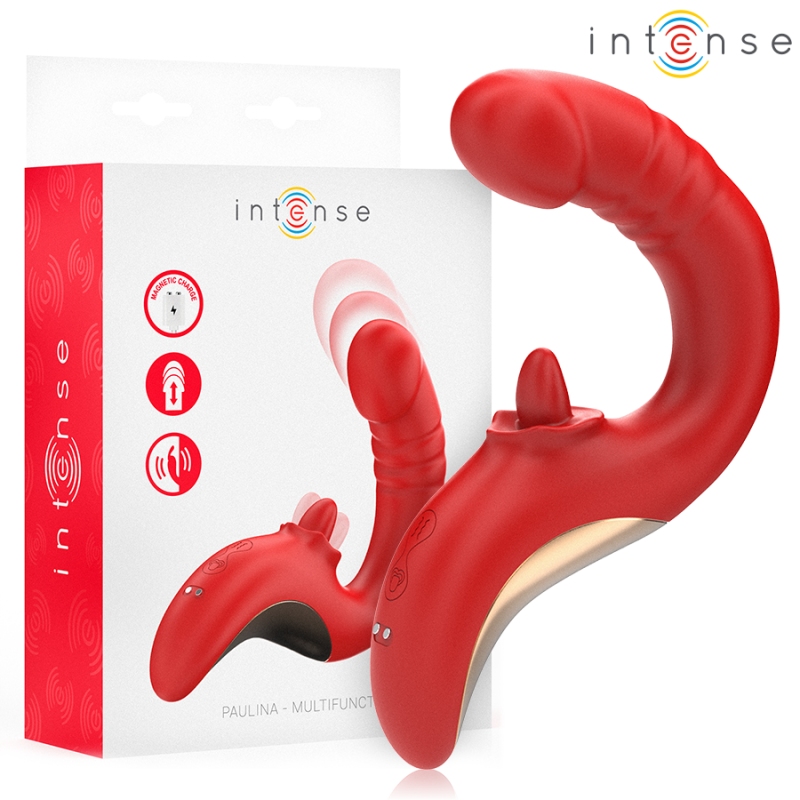 Paulina U-Shaped Vibrator and Stimulator, Red – image 1 Paulina U-Shaped Vibrator and Stimulator, Red – image 1