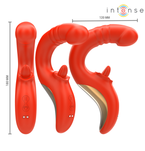 Paulina U-Shaped Vibrator and Stimulator, Red – image 4
