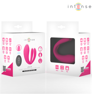 Julia Doppelvibrator mit Klemme und Fernbedienung