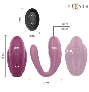Intense Sandra, stimulateur pour couples à tapotements et vibrations avec télécommande – photo 5