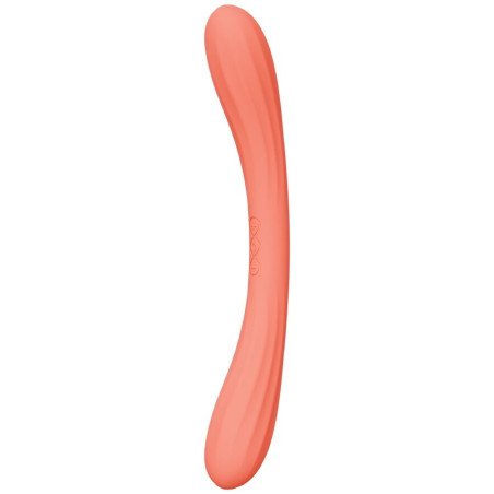 LELO dubbelzijdige vibrator voor intieme wellness in koraalrood
